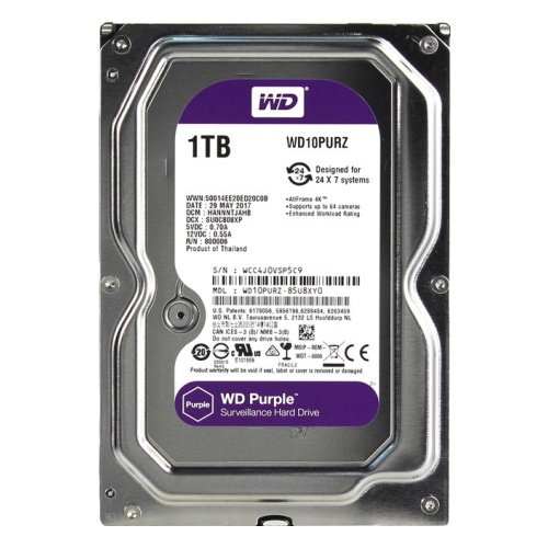 Жесткий диск HDD 1000 GB (1 TB) SATA-III Purple (WD10PURZ)