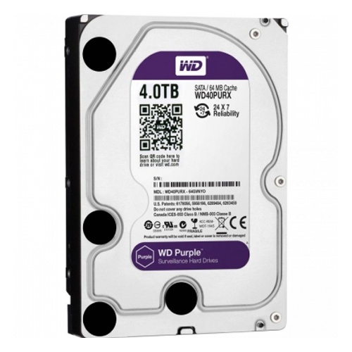 Жесткий диск HDD 4000 GB (4 TB) SATA-III Purple (WD40PURZ)