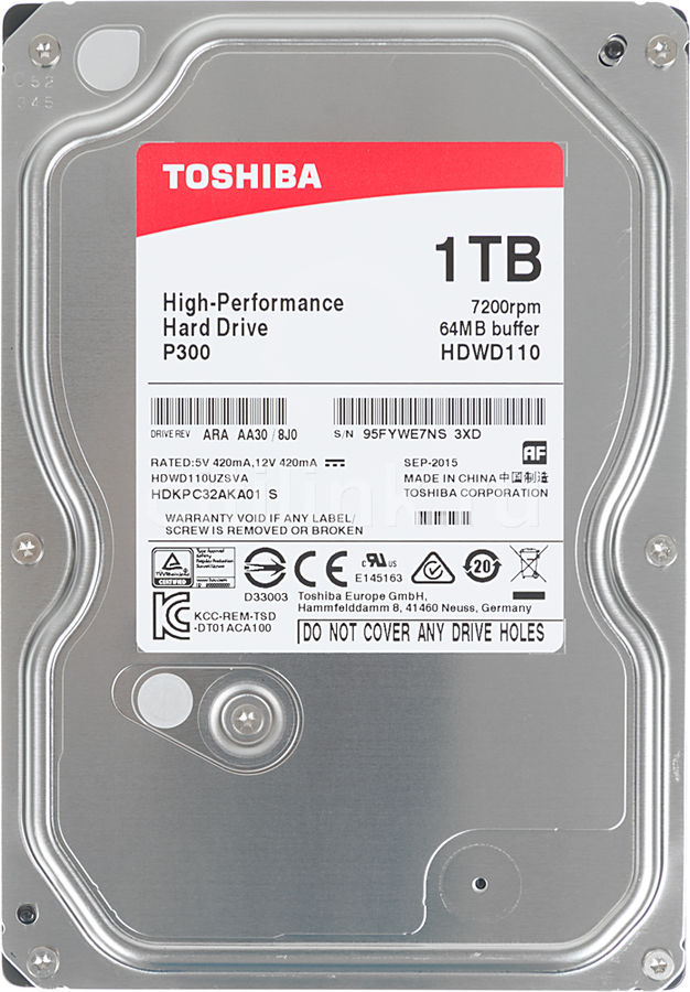 Жесткий диск 1ТБ, HDD, SATA III, 3.5