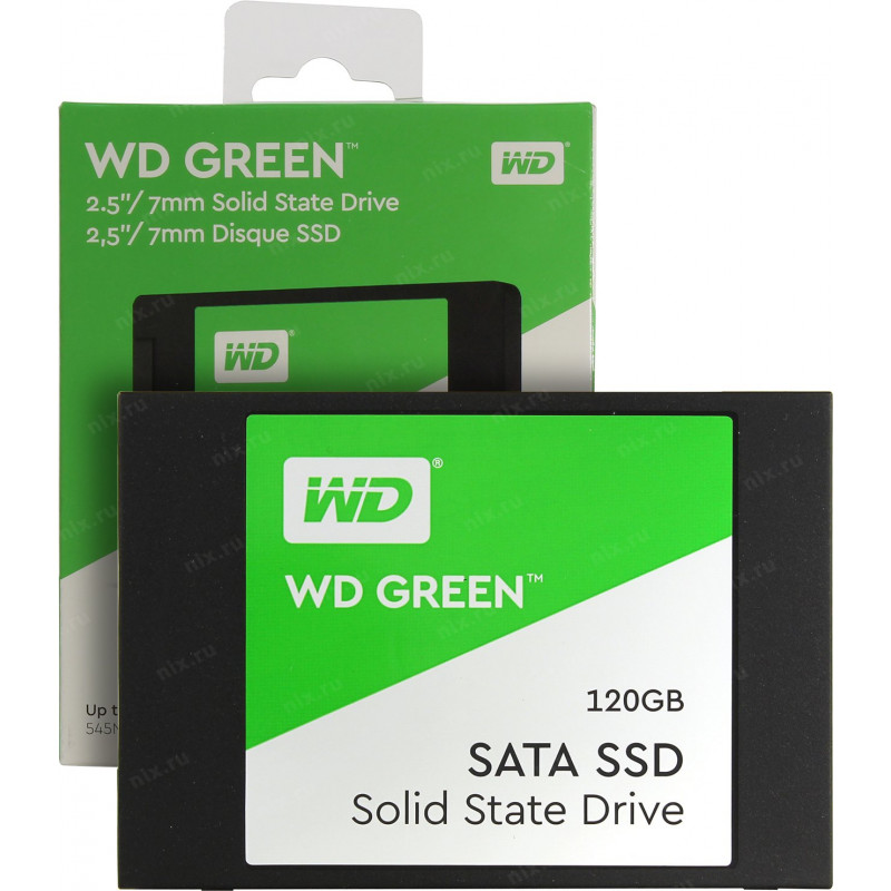 SSD накопитель WD Green SSD WDS120G2G0A 120 ГБ, SATA III
