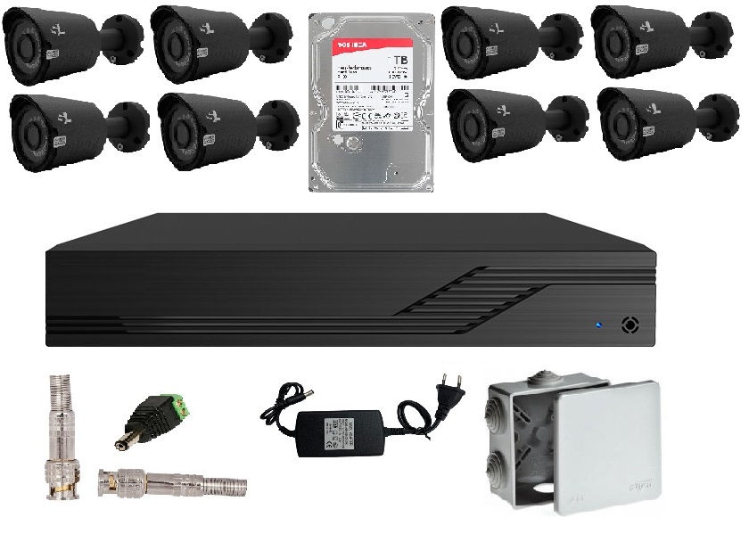 Комплект видеонаблюдения на 8 камер FNS-8out Lite FULL HD