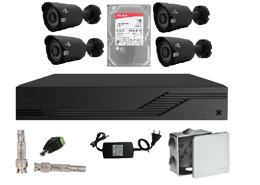 Комплект видеонаблюдения на 4 камеры FNS-4out Lite FULL HD